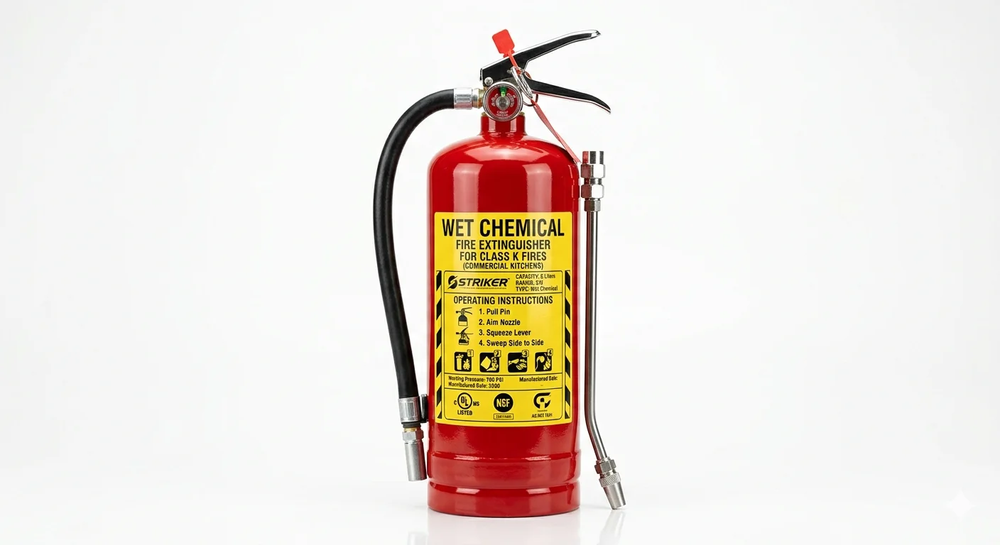 Wet chemical kitchen fire extinguisher UAE