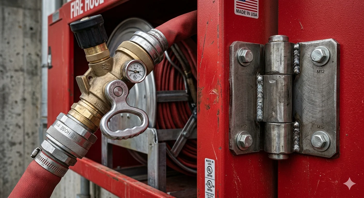 steel fire hose cabinet UAE weatherproof